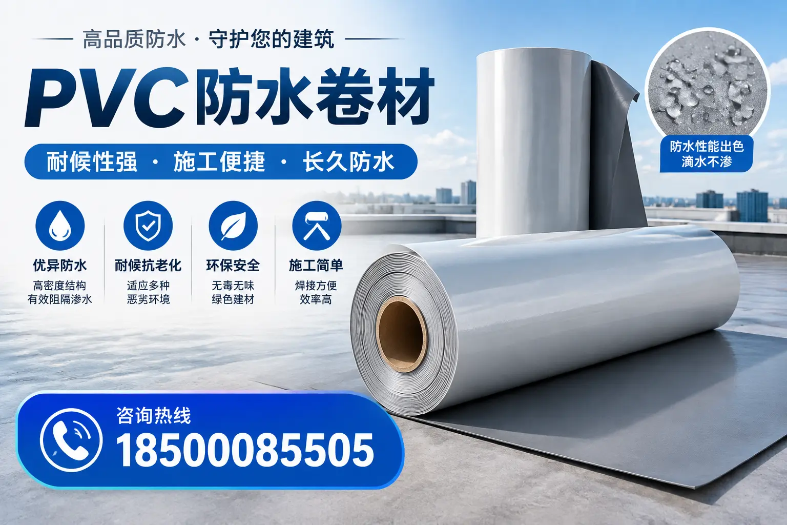 pvc防水卷材在滨州的行业应用前景分析